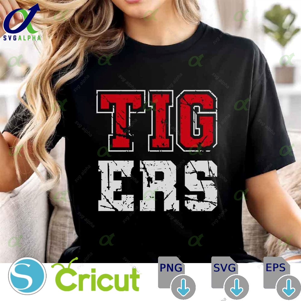 Tigers Svg Png Tigers Shirt Design School Spirit Cheer Mom Png Tigers Team Svg Tigers Cheer Svg Sublimation Designs